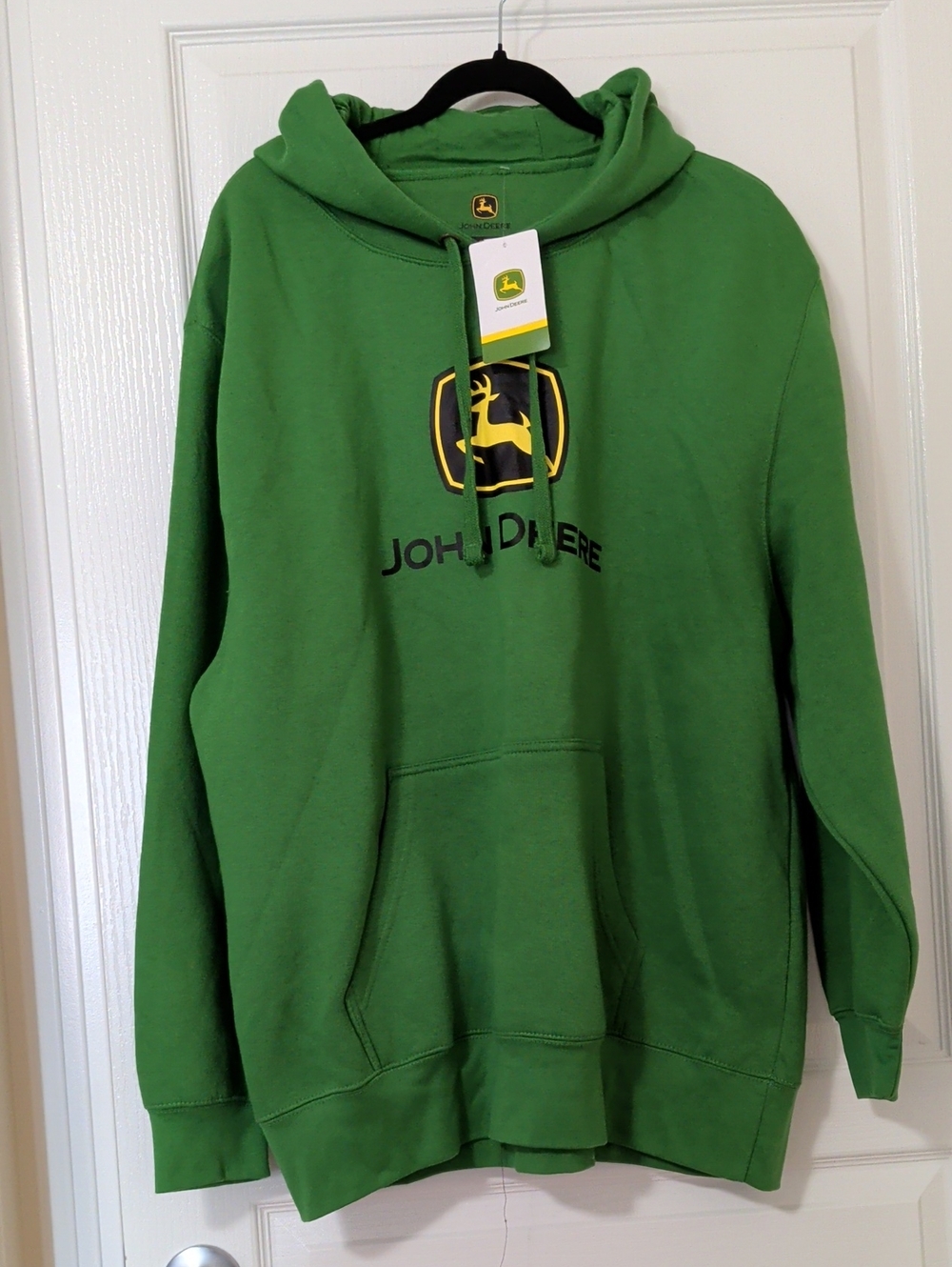 John Deere Green Pullover Hoodie with Yellow Logo